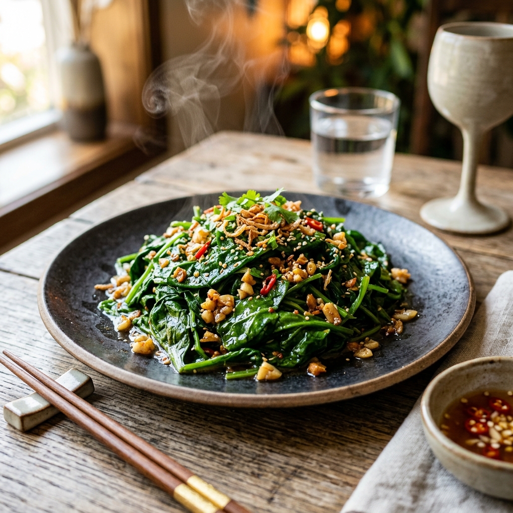 Rau chaya tươi hữu cơ thu hoạch tại vườn